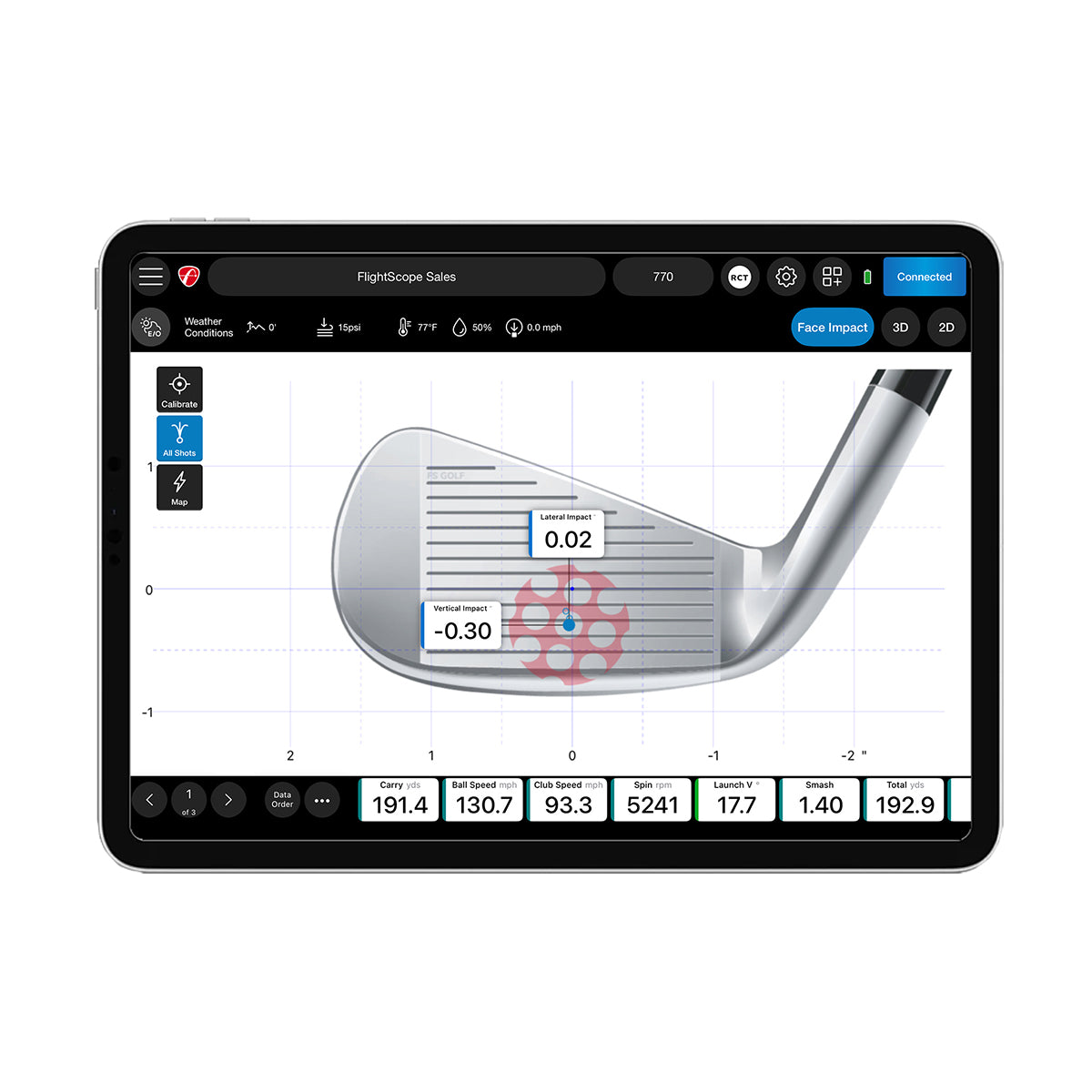 MEVO+ フェースインパクトロケーション – FlightScope Japan